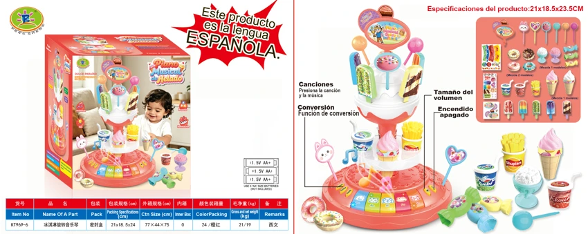 Ice Cream Spinning Music Piano