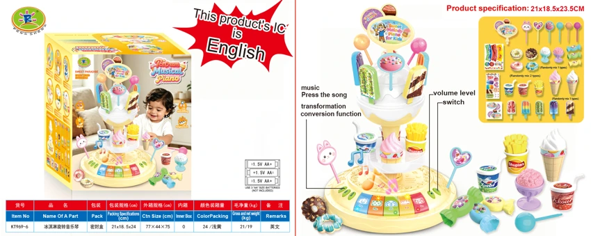 Ice Cream Spinning Music Piano