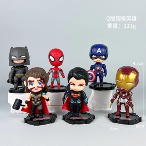 Avengers Action Figure Q Version Avengers A Set Six Styles