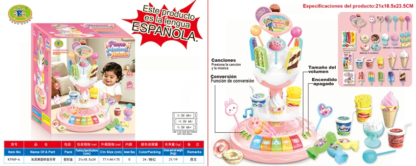 Ice Cream Spinning Music Piano