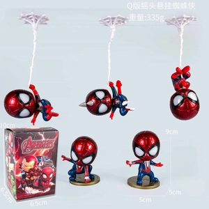 Avengers Action Figure Q Version Hanging Spider-Man 5 Styles