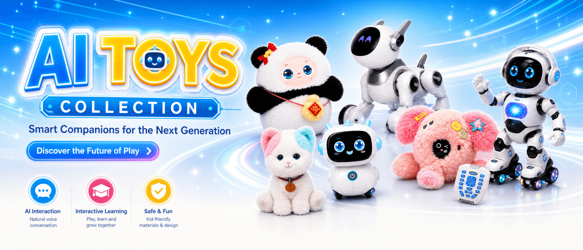 AI Smart Toys Collection - Educational Robots, AI Companion Pets & STEM Programming Toys Wholesale