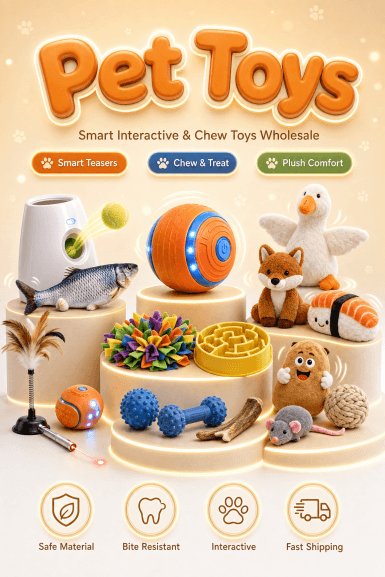 Pet Toys - Smart Teasers, Chew Treat & Plush Comfort