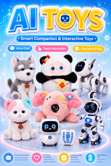 AI Smart Toys Collection - Educational Robots, AI Companion Pets & STEM Programming Toys Wholesale