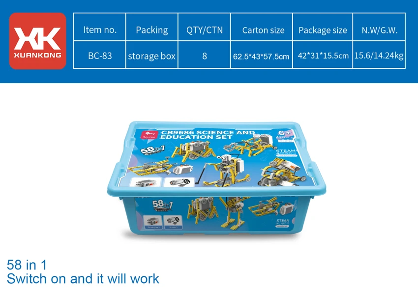 CB9686 ชุดวิทยาศาสตร์และการศึกษา<br/>(กล่องเก็บของ)