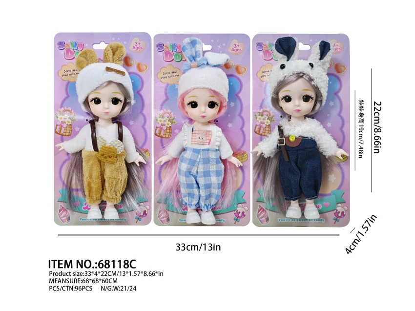 6-inch Solid Body 3pcs OPP Bag