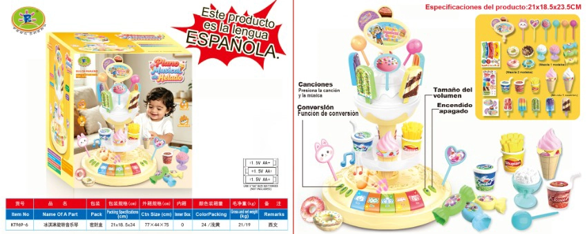Ice Cream Spinning Music Piano