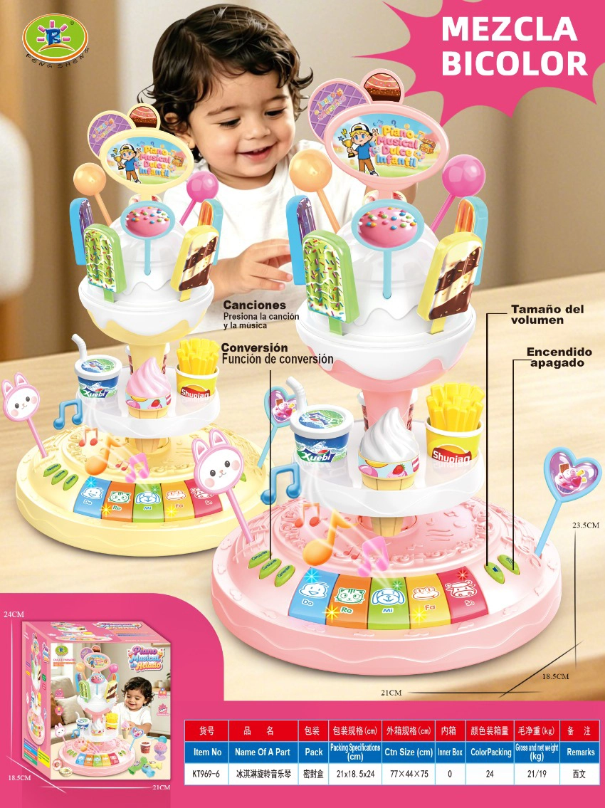 Ice Cream Spinning Music Piano
