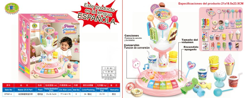Ice Cream Spinning Music Piano
