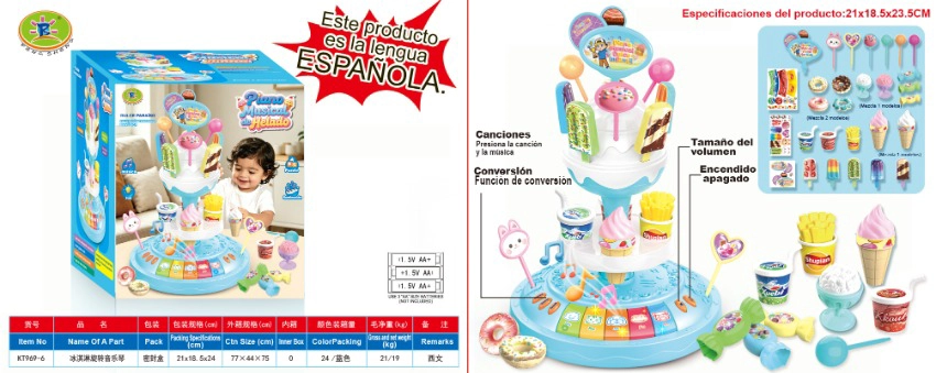 Ice Cream Spinning Music Piano