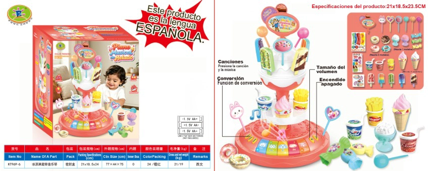 Ice Cream Spinning Music Piano
