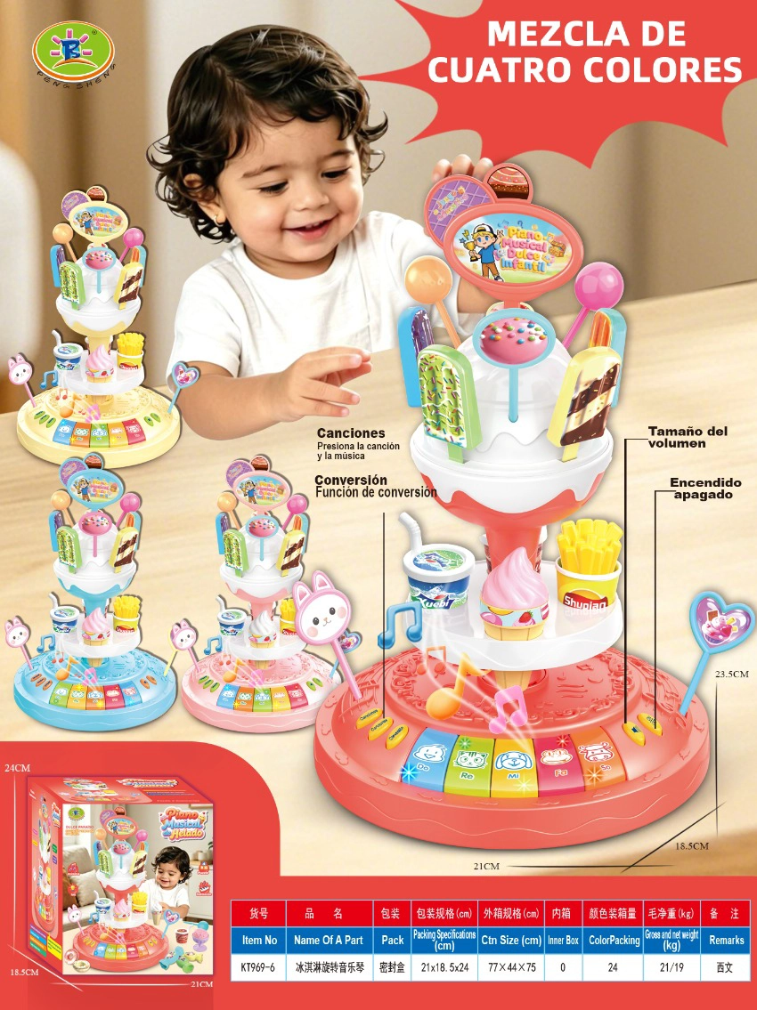Ice Cream Spinning Music Piano