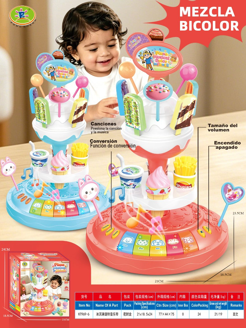 Ice Cream Spinning Music Piano