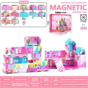 Tema rumah anak patung kejutan [Pilihan magnet] - Adegan 4 (97 kepingan magnet + 1 kotak warna)