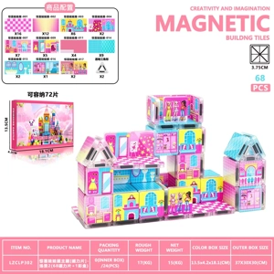 Surprise Doll House Theme [Magnetic Sheet] - Scene 2 (68 Magnetic Sheet + 1 Color Box)