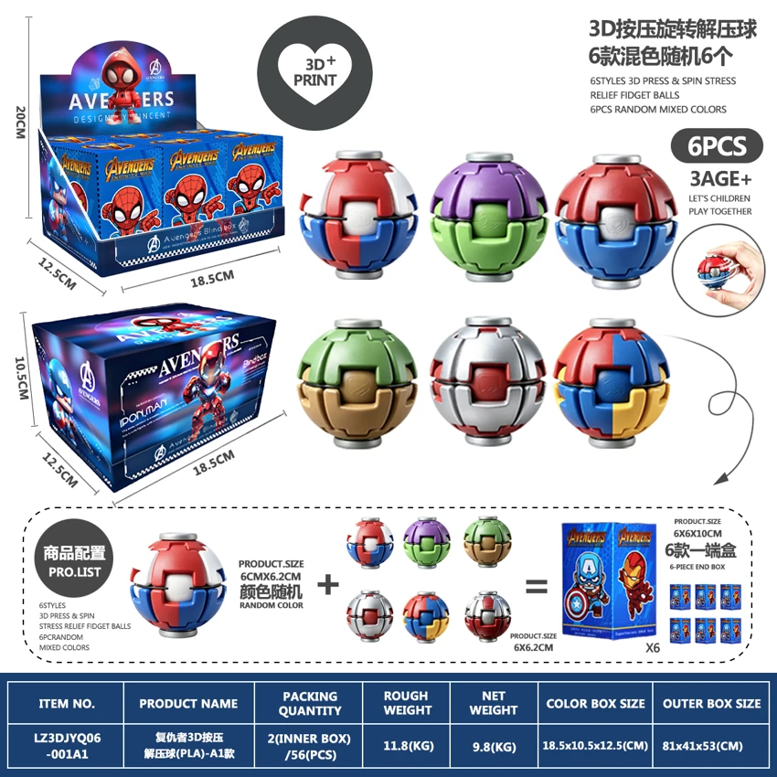Avengers 3D Press Stress Ball (PLA) - A1