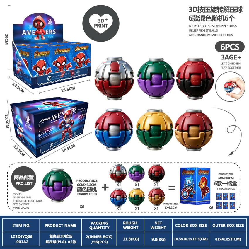 Avengers 3D Press Stress Ball (PLA) - A2