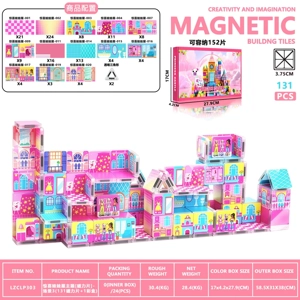 Tema rumah anak patung kejutan [Pilihan magnet] - Adegan 3 (131 keping magnet + 1 kotak warna)