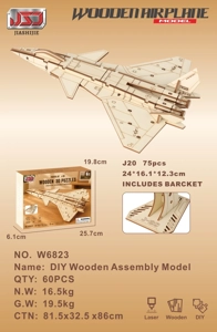 DIY Perhimpunan Kayu - Pesawat Pejuang J-20