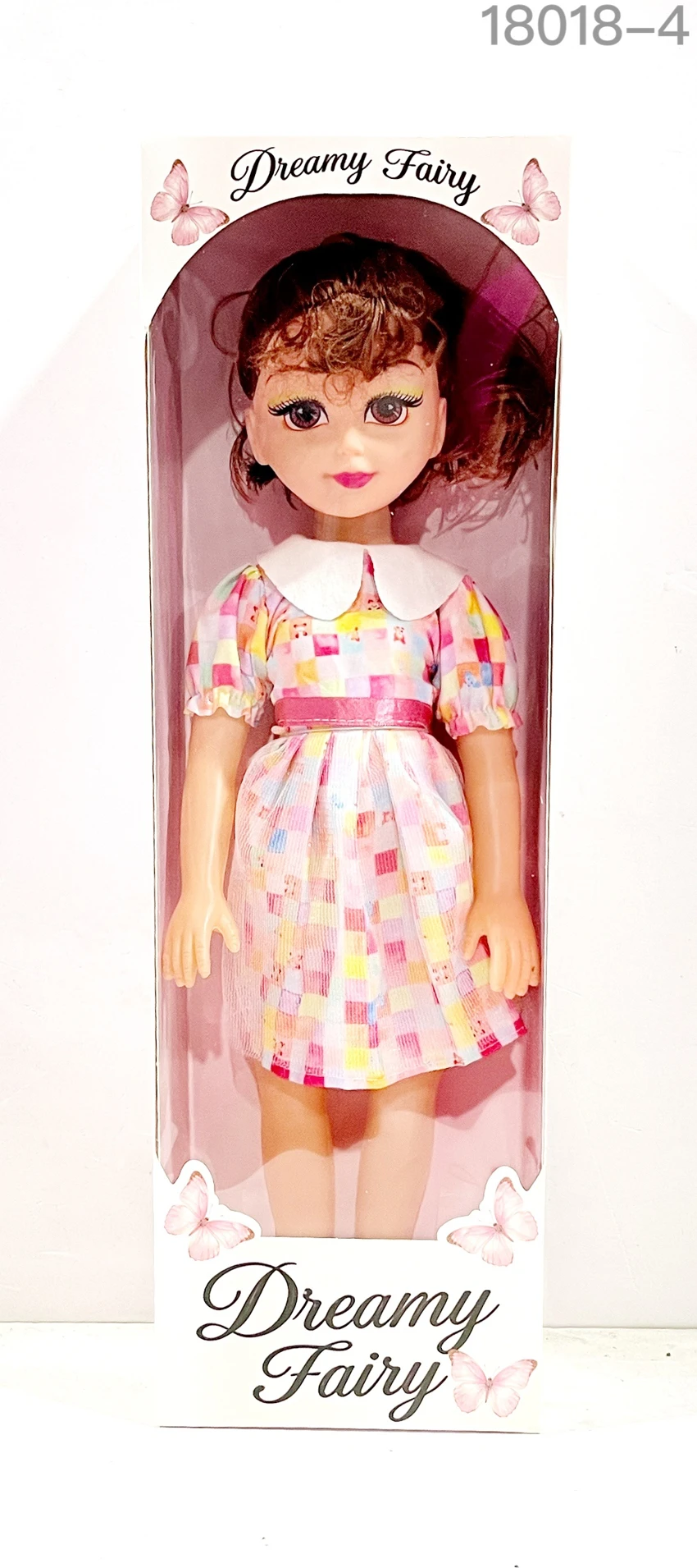 New 18-inch Big-Eyed Chubby Child Doll Body with IC and Multi-Color Clothing