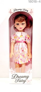 New 18-inch Big-Eyed Chubby Child Doll Body with IC and Multi-Color Clothing