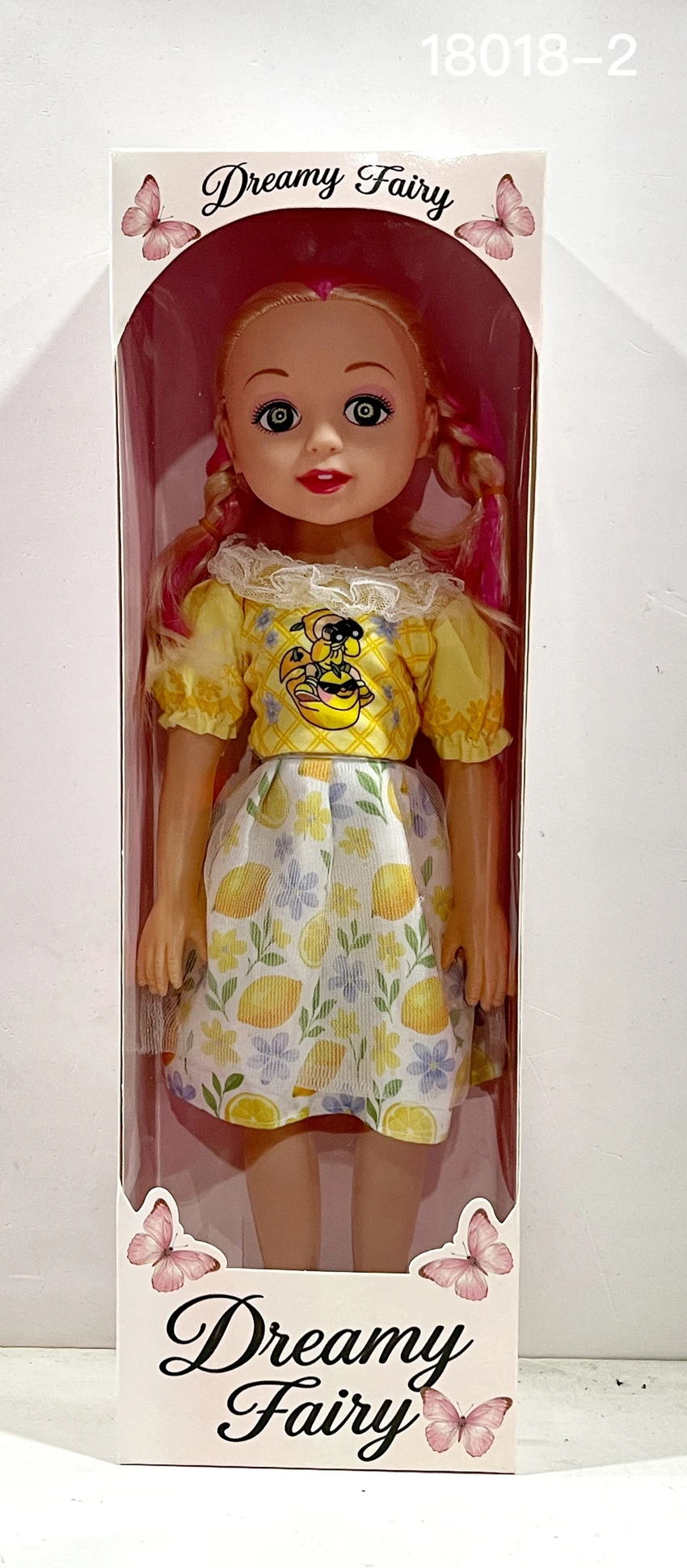 New 18-inch Big-Eyed Chubby Doll Naked Body with IC Clothing in Multiple Colors