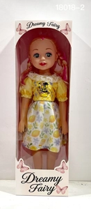 New 18-inch Big-Eyed Chubby Doll Naked Body with IC Clothing in Multiple Colors
