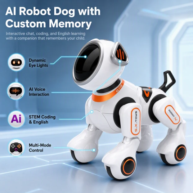 Anjing Robot Cerdas AI Cloud
