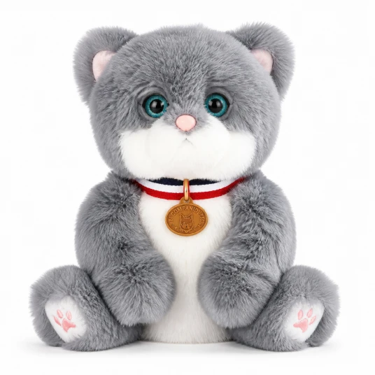 Nora Electric Fluffy AI Blinking Duduk Blue Cat (Blinking Duduk Blue Cat)