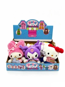14cm Plush Kuromi Family 6 Styles 6PC Assorted