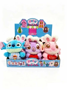 14cm Plush Stitch Family 6 Styles 6PC Assorted