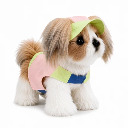 Nora Electric Plush AI Smart Walking Tongue Licking - Spray-Colored Shih Tzu Dog