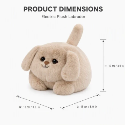 Nora Electric Plush AI Blinking and Tail-Wagging Labrador