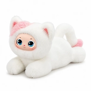 Nora Electric Plush AI Model LCD Shaking Head - Calico Cat