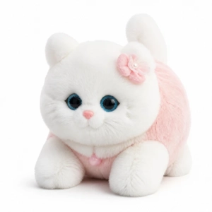 Nora Electric Plush AI Blinking and Tail-Wagging Happy Cat