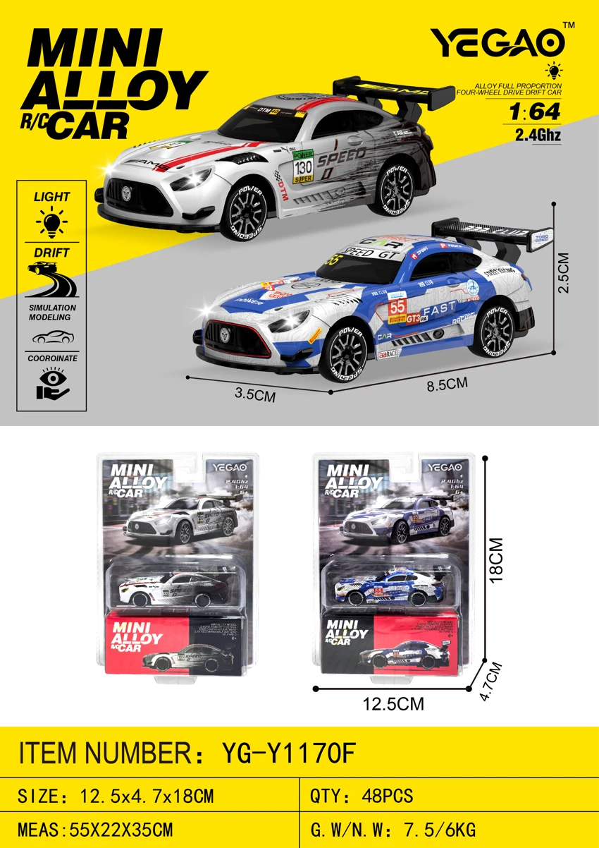 1:64 Mercedes-AMG GT3 (Mini RC)