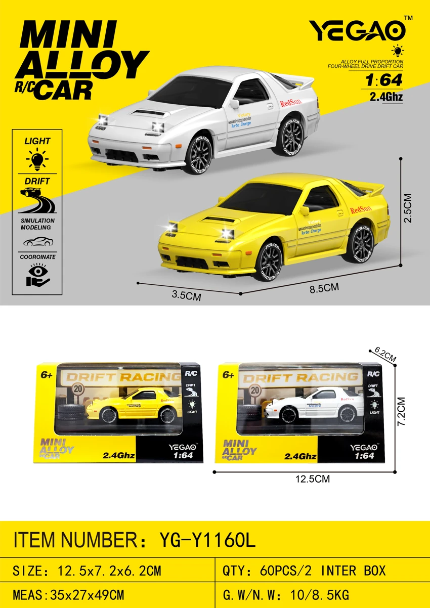 1:64 Mazda RX7 (Mini RC)