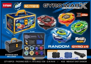 Alloy Gyro Tool Box Four Gyros
+2 Large Launchers+Handle