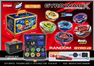 Alloy Gyro Tool Box Six Gyros
+Small Launcher+Large Launcher+XF Handle