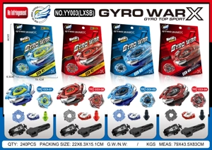 Alloy Gyro+Pull String Launcher+Handle